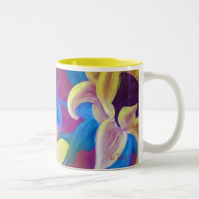 Sonnenblume Zweifarbige Tasse (Rechts)