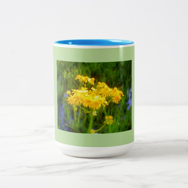Sonnenblume Zweifarbige Tasse (Mittel)