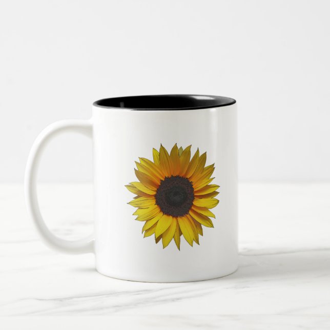 Sonnenblume Zweifarbige Tasse (Links)