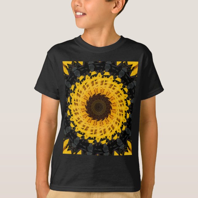 Sonnenblumedrehbeschleunigung T-Shirt (Vorderseite)