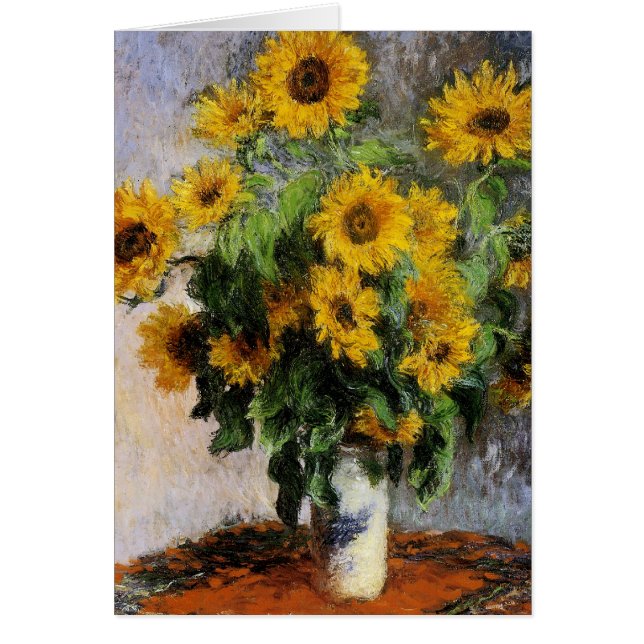 Sonnenblumen, 1881 von Monet. (Vorne)