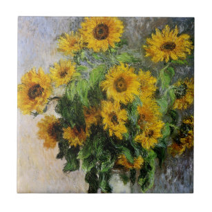 Sonnenblumen, 1881 von Monet. Fliese