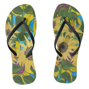 Sonnenblumen # 2 Dreh Flop Flip Flops