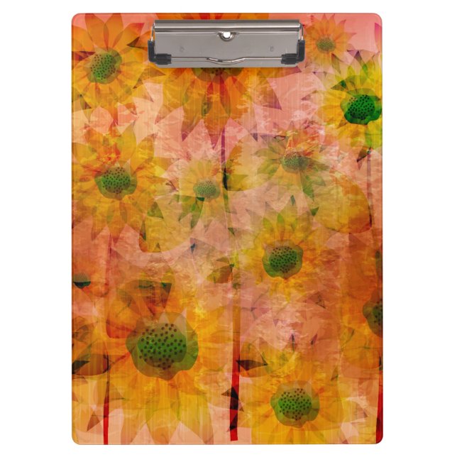 Sonnenblumen 2 klemmbrett (Vorderseite)