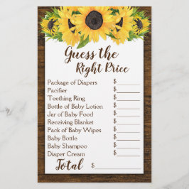 Sonnenblumen 2 Showspiele Raten Preis & Babynahrun