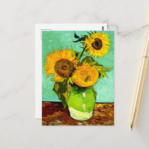 Sonnenblumen (3) von Vincent van Gogh. Postkarte