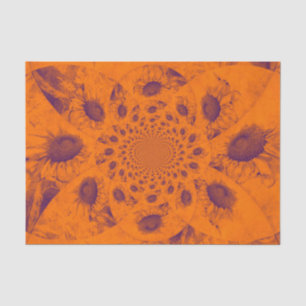 Sonnenblumen Abstrakt Orangefarbene Herbstfarben D Seidenpapier