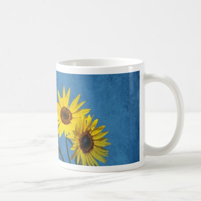 Sonnenblumen Abstrakt Tasse (Rechts)