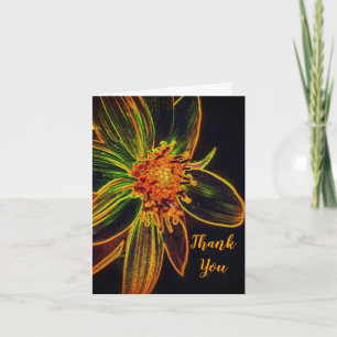 Sonnenblumen Abstrakte Blumenkunst Danke Karte