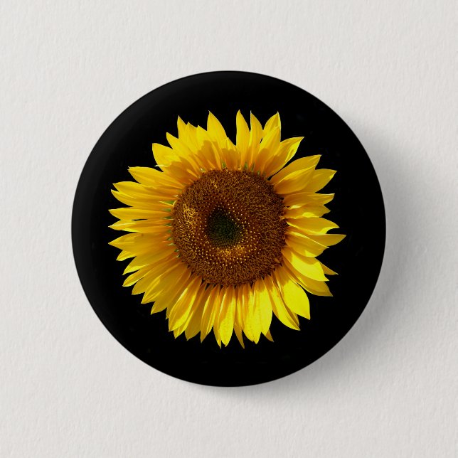 Sonnenblumen-Abzeichen Button (Vorderseite)