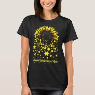 Sonnenblumen Akzeptanz verstehen Liebe Autismus Be T-Shirt