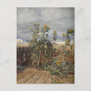 Sonnenblumen am Strand   Thorvald Niss Postkarte