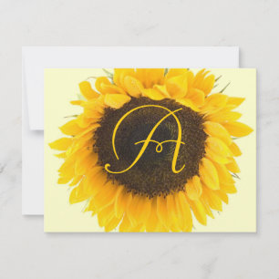 Sonnenblumen-Antwortkarte RSVP Karte