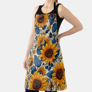 Sonnenblumen-Anwesen Schürze