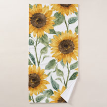 Sonnenblumen Aquarell Floral Gelbe Malerei