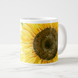 Sonnenblumen Aquarell Jumbo-Tasse