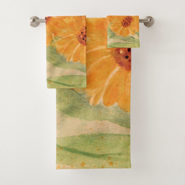 Sonnenblumen Aquarelltuch Set (Insitu)