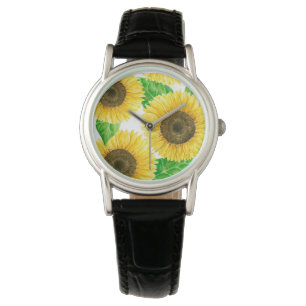 Sonnenblumen Armbanduhr