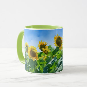 Sonnenblumen Art Gelbe Blume Tasse Cup