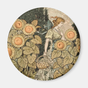 Sonnenblumen Art Nouveau Garden Magnet