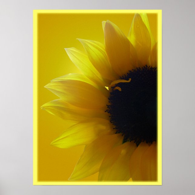 Sonnenblumen Art Printing Schöne Blume Drucken Poster (Vorne)
