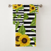Sonnenblumen auf schwarz und weiß
