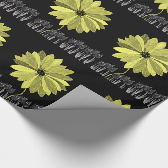 Sonnenblumen aus Papier Geschenkpapier (Ecke)