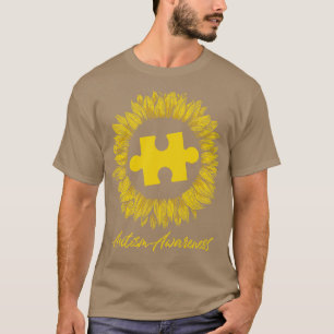 Sonnenblumen-Autismus-Aufklärungsgeschenk T-Shirt