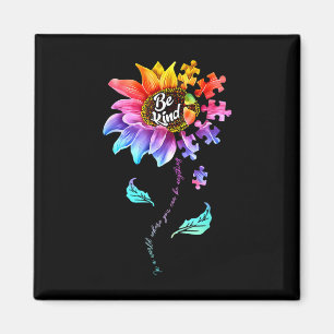 Sonnenblumen Autismus Bewusstsein ist nett Puzzle  Magnet