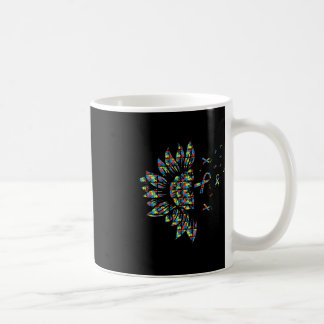 Sonnenblumen Autismus Puzzle Piece Ribbon Coole Au Kaffeetasse