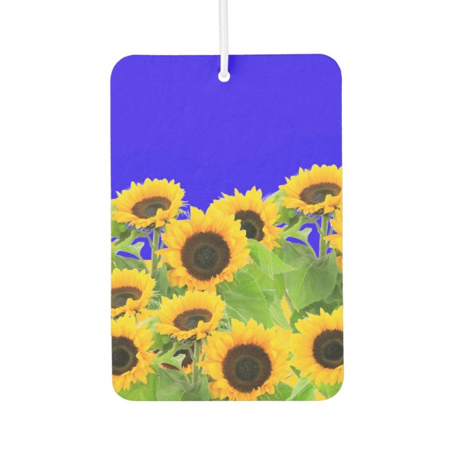 Sonnenblumen Autofreshener Autolufterfrischer (Vorderseite)