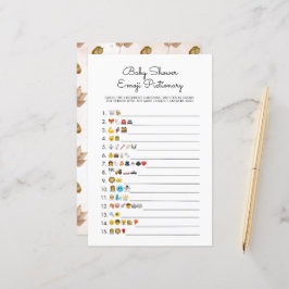 Sonnenblumen Autumn Baby Shower Emoji Paper Sheet