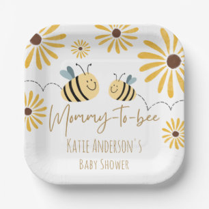 Sonnenblumen-Baby-Party für die werdende Mami Pappteller