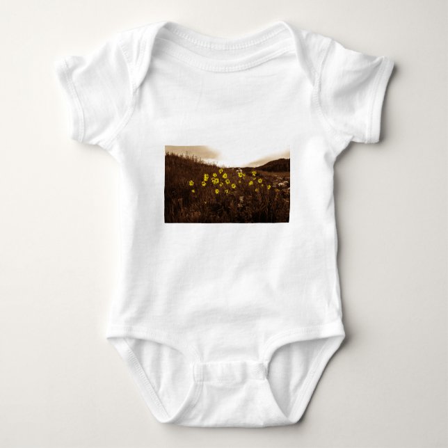 Sonnenblumen Baby Strampler (Vorderseite)