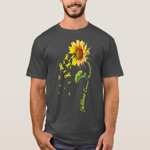 Sonnenblumen-Band unterstützen Kinderkrebsvoraussc T-Shirt