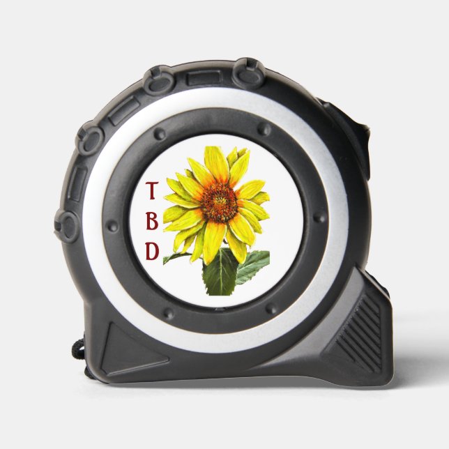 Sonnenblumen-Bandmaß Maßband (Vorderseite)