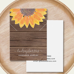 Sonnenblumen Barn Wood Necklace Juwelier Display C