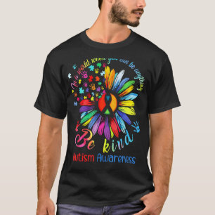 Sonnenblumen be Kind Autismus Mama Puzzle Stücke A T-Shirt