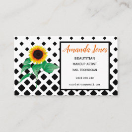 Sonnenblumen Beauticia Ernennung Visitenkarten Terminkarte