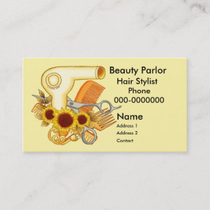 Sonnenblumen Beautician Terminkarte
