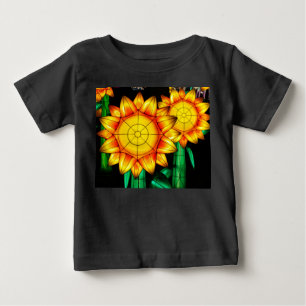 Sonnenblumen bei Sonnenflare  Baby T-shirt