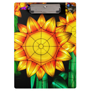 Sonnenblumen bei Sonnenflare  Klemmbrett