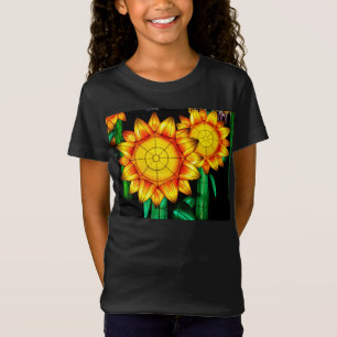 Sonnenblumen bei Sonnenflare T-Shirt