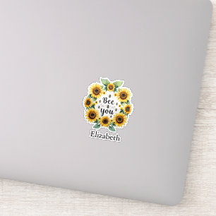 Sonnenblumen Bienen Bee Du Süß Trendige Inspiriere Aufkleber