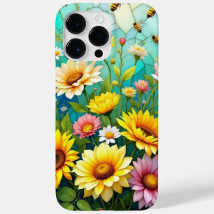 Sonnenblumen & Bienen-Gehäuse Case-Mate iPhone 14 Pro Max Hülle