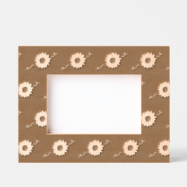 Sonnenblumen Bilderrahmen (Barn Red & Gold) Geätzte Rahmen