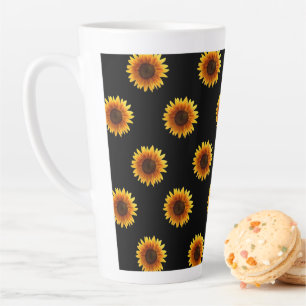 Sonnenblumen-Black-Latte-Tasse Milchtasse