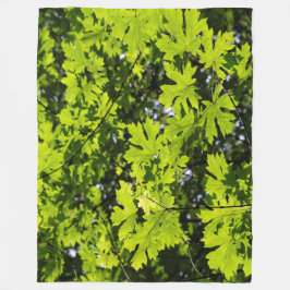 Sonnenblumen-Blätter im Wald Fleecedecke