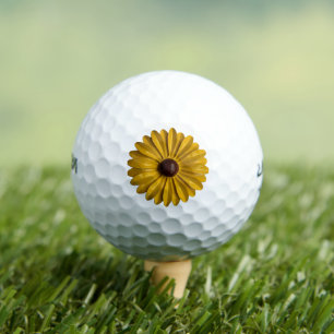 Sonnenblumen-Blume oder Ihre Logo Feminoral MOD Golfball