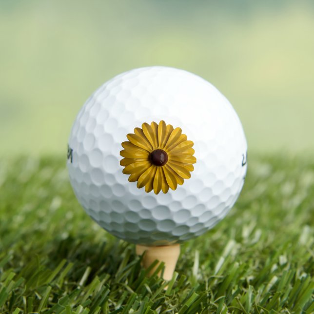Sonnenblumen-Blume oder Ihre Logo Feminoral MOD Golfball (Insitu T-Shirt)